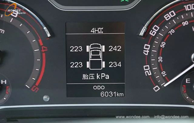 tire pressure (1) Pression des pneus (1)