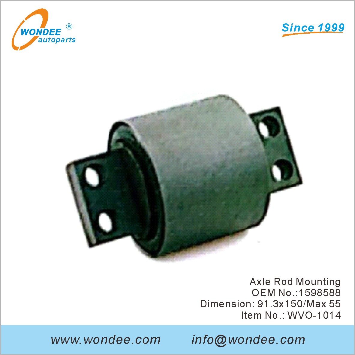 Montage des tiges d'essieu OEM 1598588 pour Volvo de Wondee