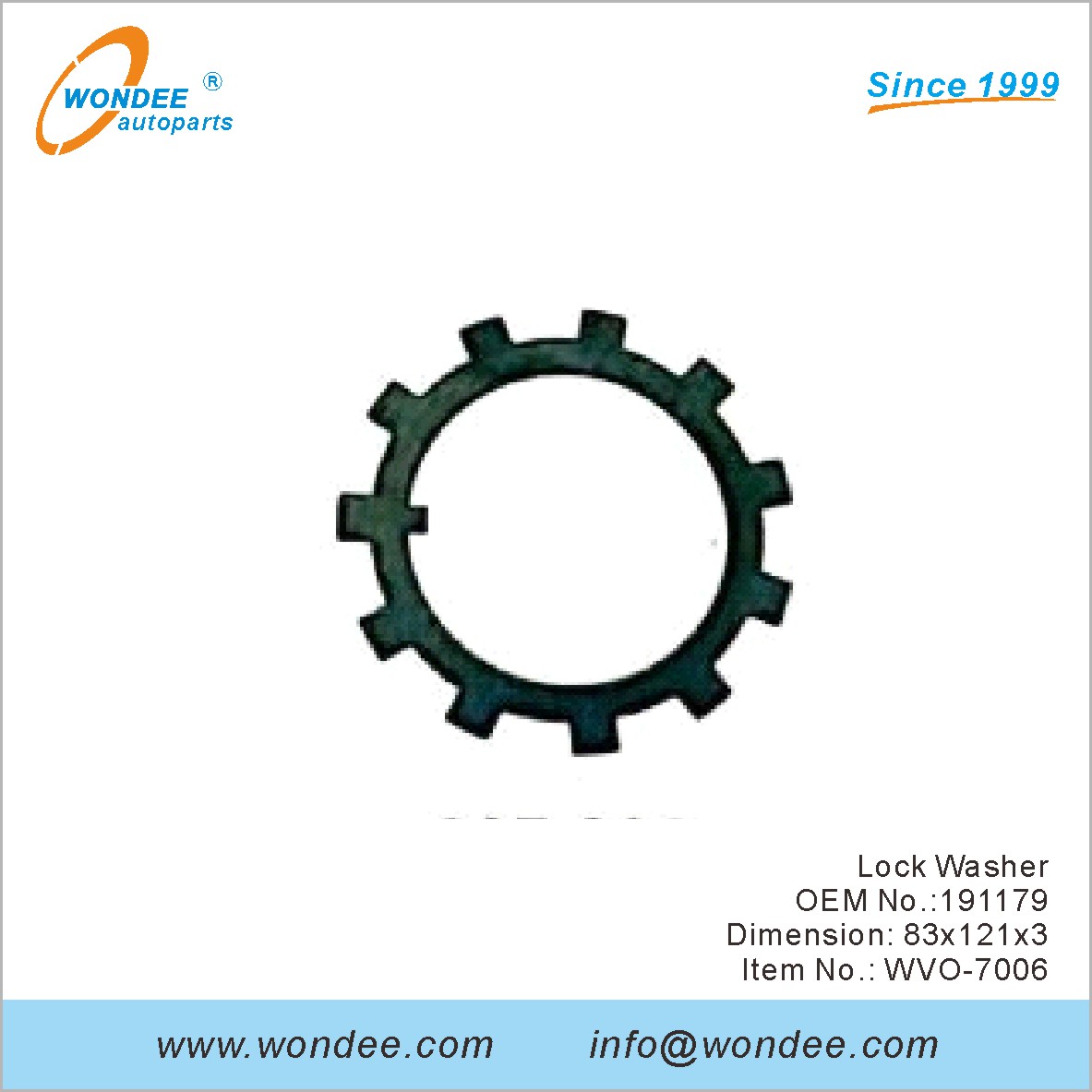 Lock Washer OEM 191179 pour Volvo de Wondee