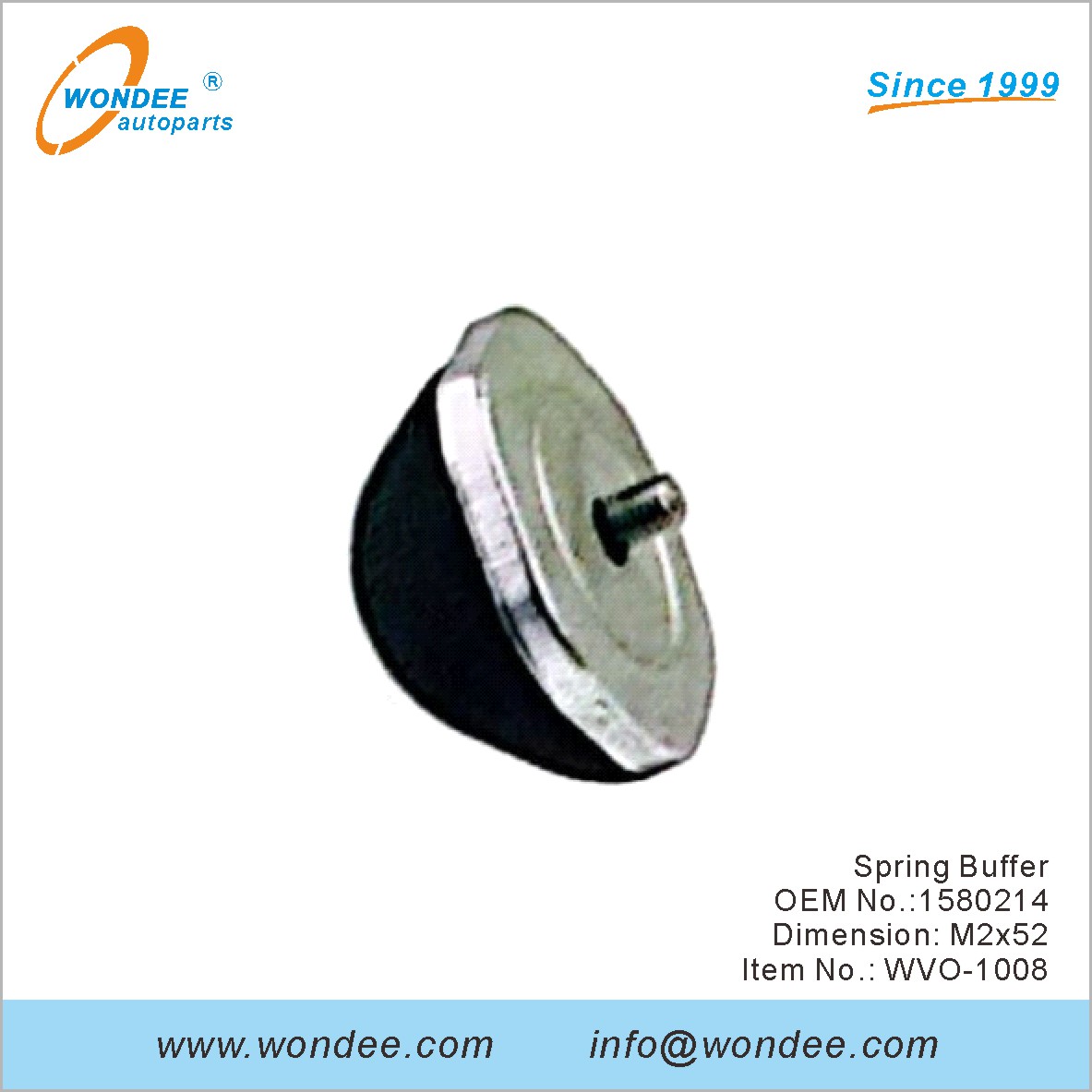 Spring Bufferoem 1580214 pour Volvo de Wondee