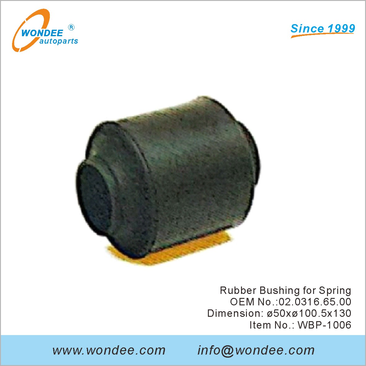 Suise en caoutchouc pour Spring OEM 0203166500 pour BPW de Wondee