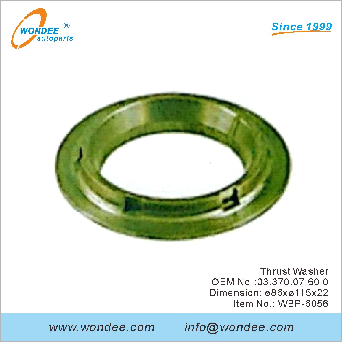 Lave-glace OEM 0337007600 pour BPW de Wondee
