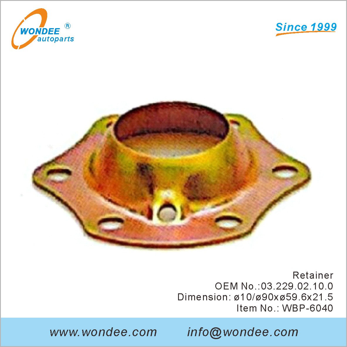 RETOUR OEM 0322902100 pour BPW de Wondee