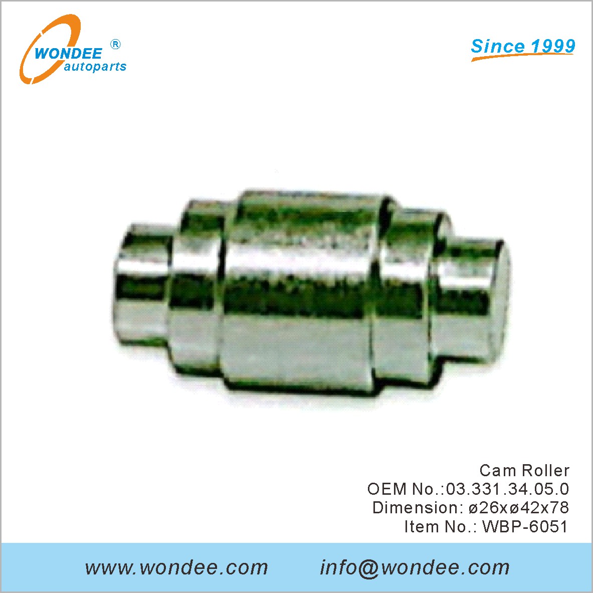 CAM ROLLER OEM 0333134050 pour BPW de Wondee