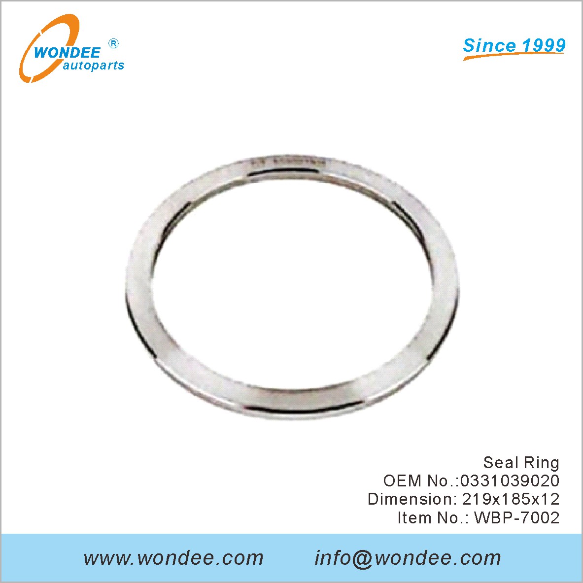 Sceau anneau OEM 0331039020 pour BPW de Wondee
