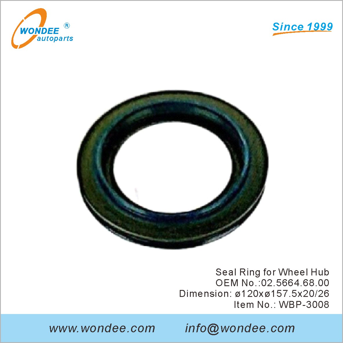 Anneau d'étanchéité pour Wheel Hub OEM 0256646800 pour BPW de Wondee