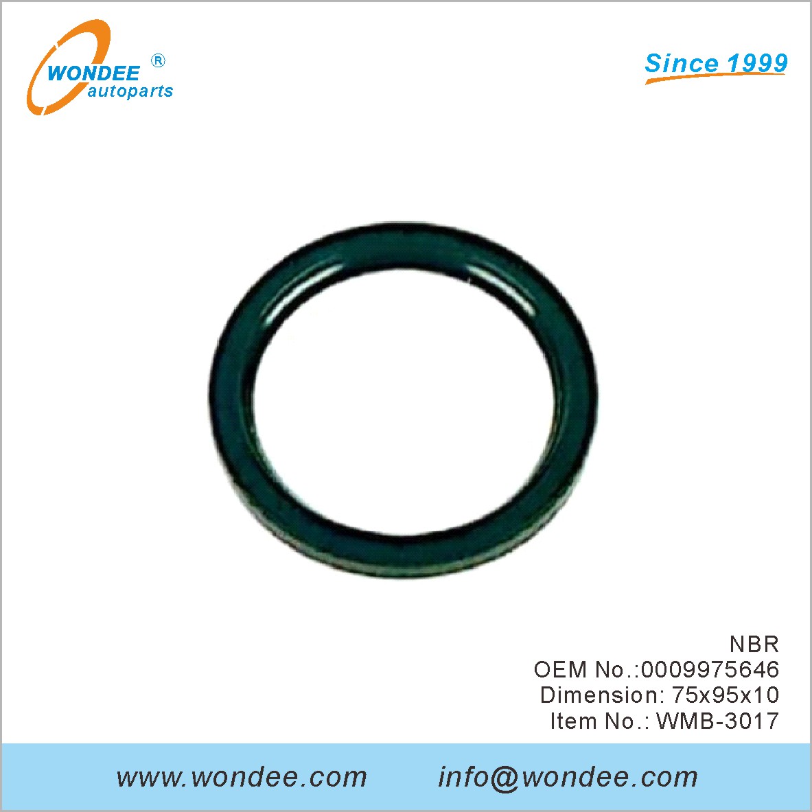 NBR OEM 0009975646 pour Benz de Wondee