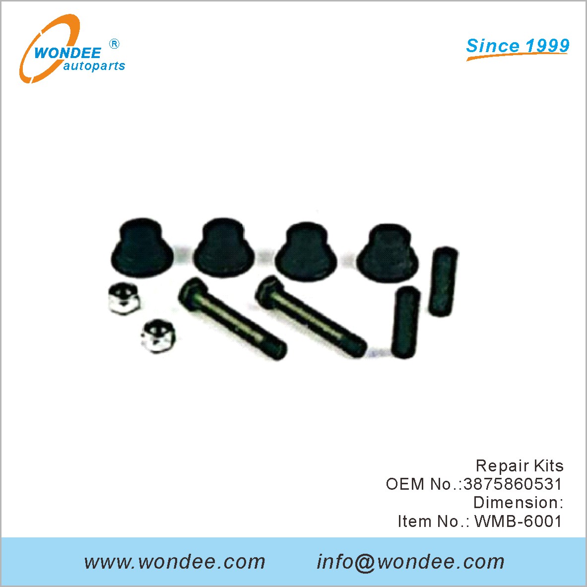 Kits de réparation OEM 3875860531 pour Benz de Wondee