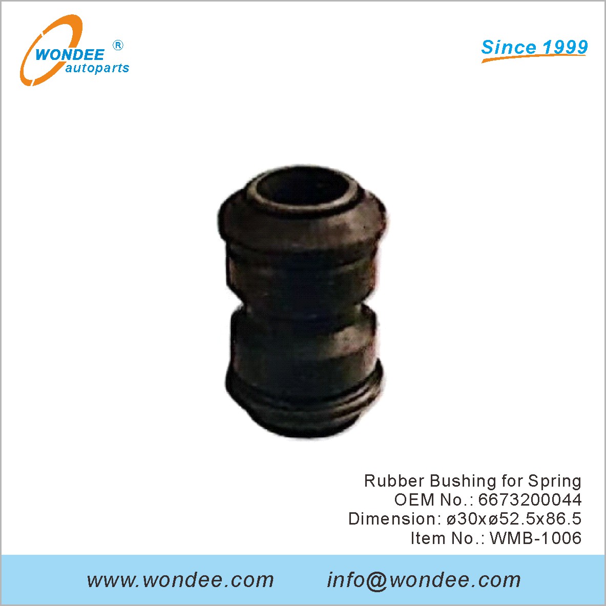 Suise en caoutchouc pour Spring OEM 6673200044 pour Benz de Wondee