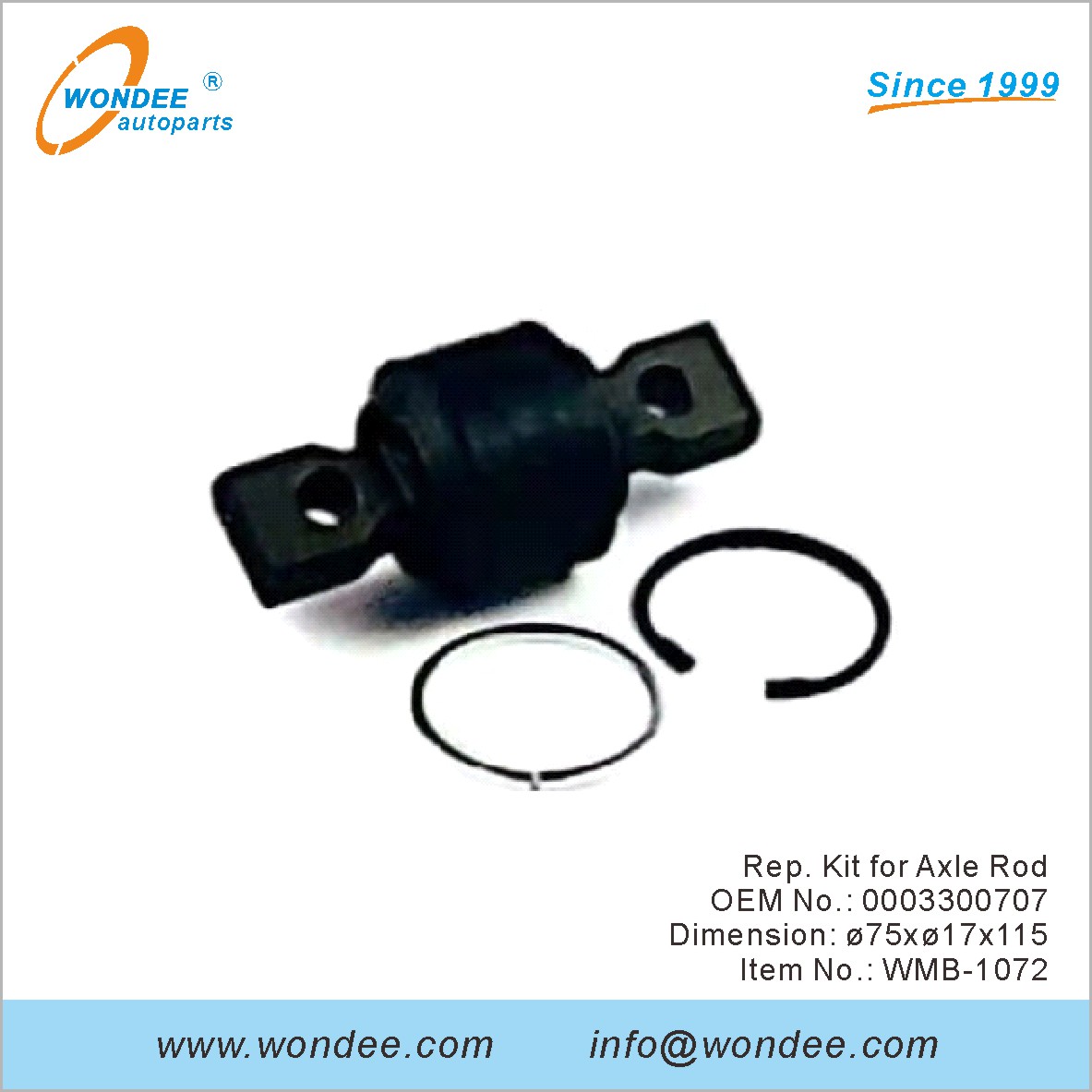 Kit de représentant pour la tige d'essieu OEM 0003300707 pour Benz de Wondee