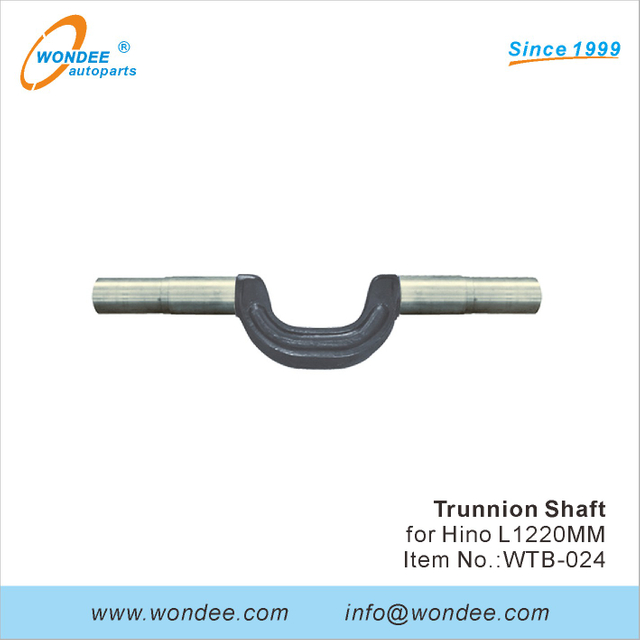 Arbre de trunnion pour les camions