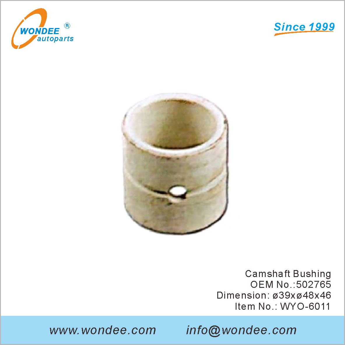 Camarfle Bushing OEM 502765 pour Volvo de Wondee
