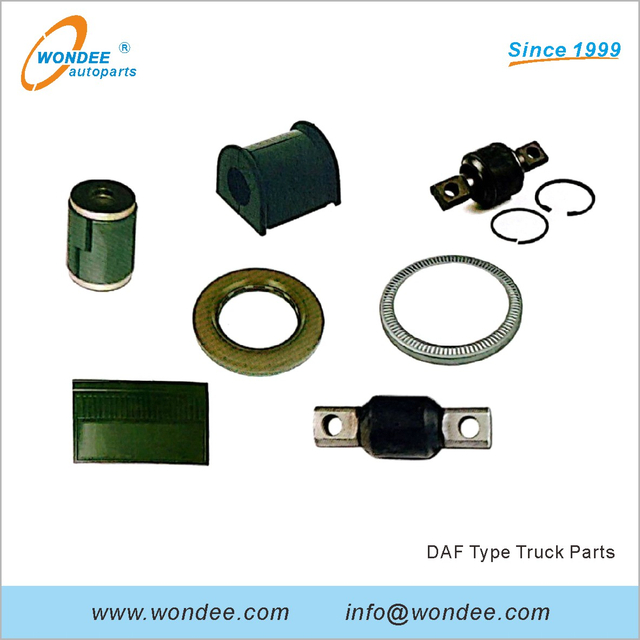 Suise en caoutchouc de type DAF, roulement de stabilisateur, kits de réparation, joint d'huile, anneau ABS pour camion