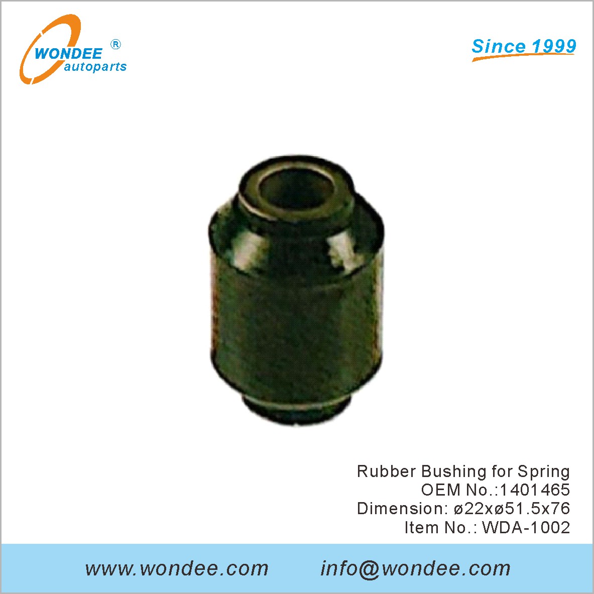 Suise en caoutchouc pour Spring OEM 1401465 pour DAF de Wondee