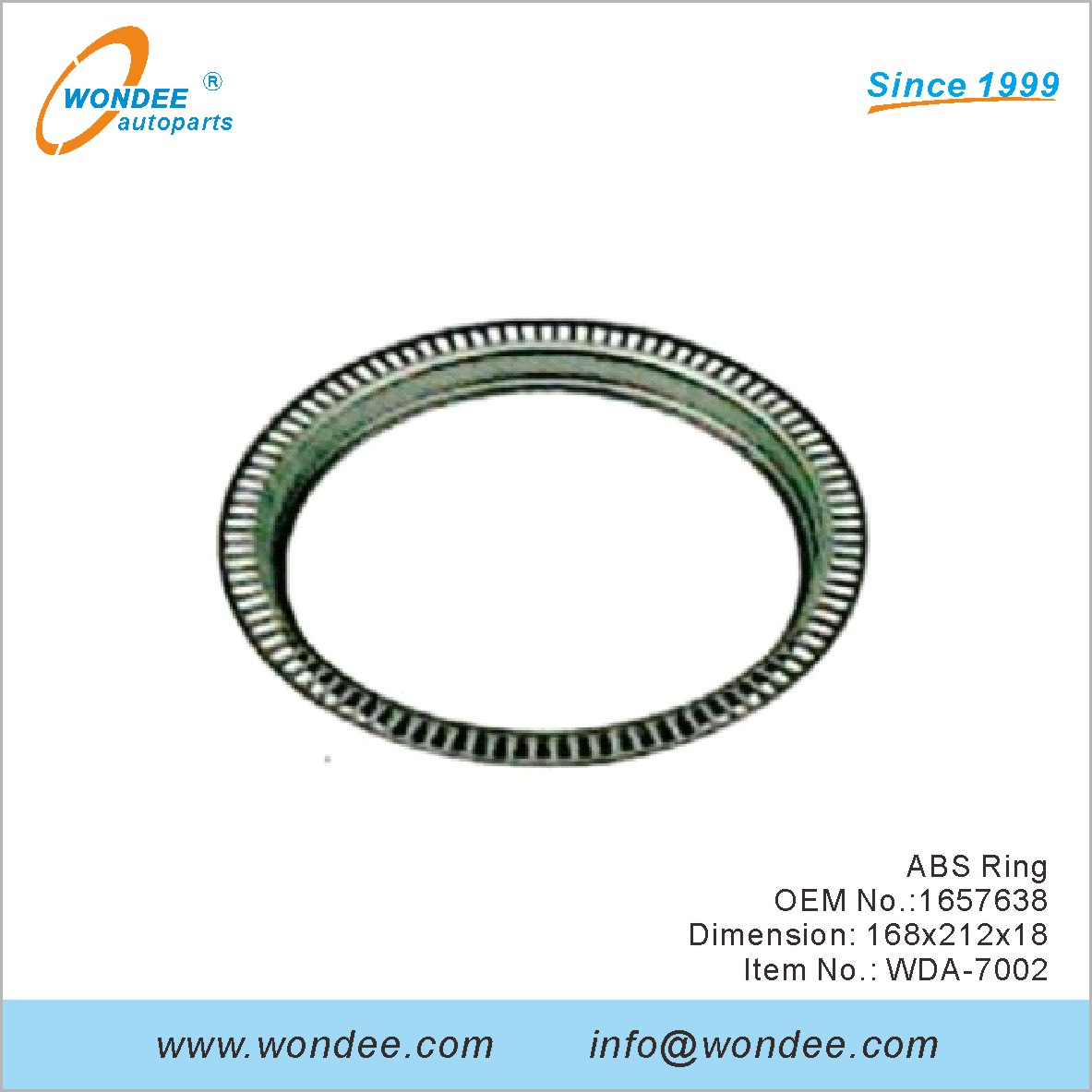 ABS Ring OEM 1657638 pour DAF de Wondee