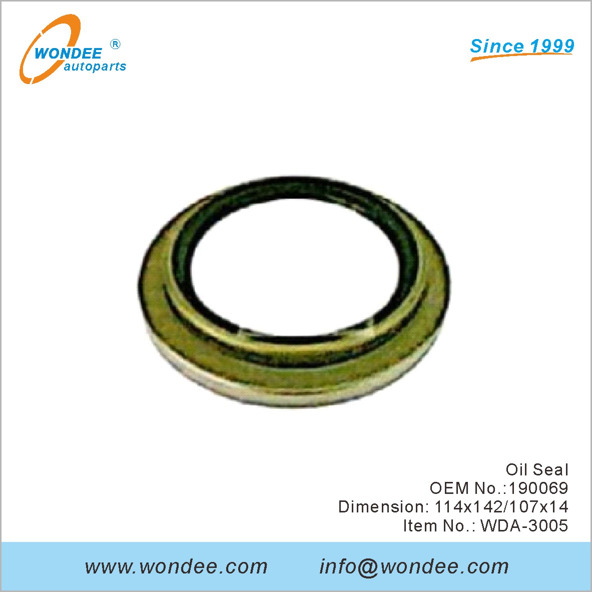 Sceau d'huile OEM 190069 pour DAF de Wondee-