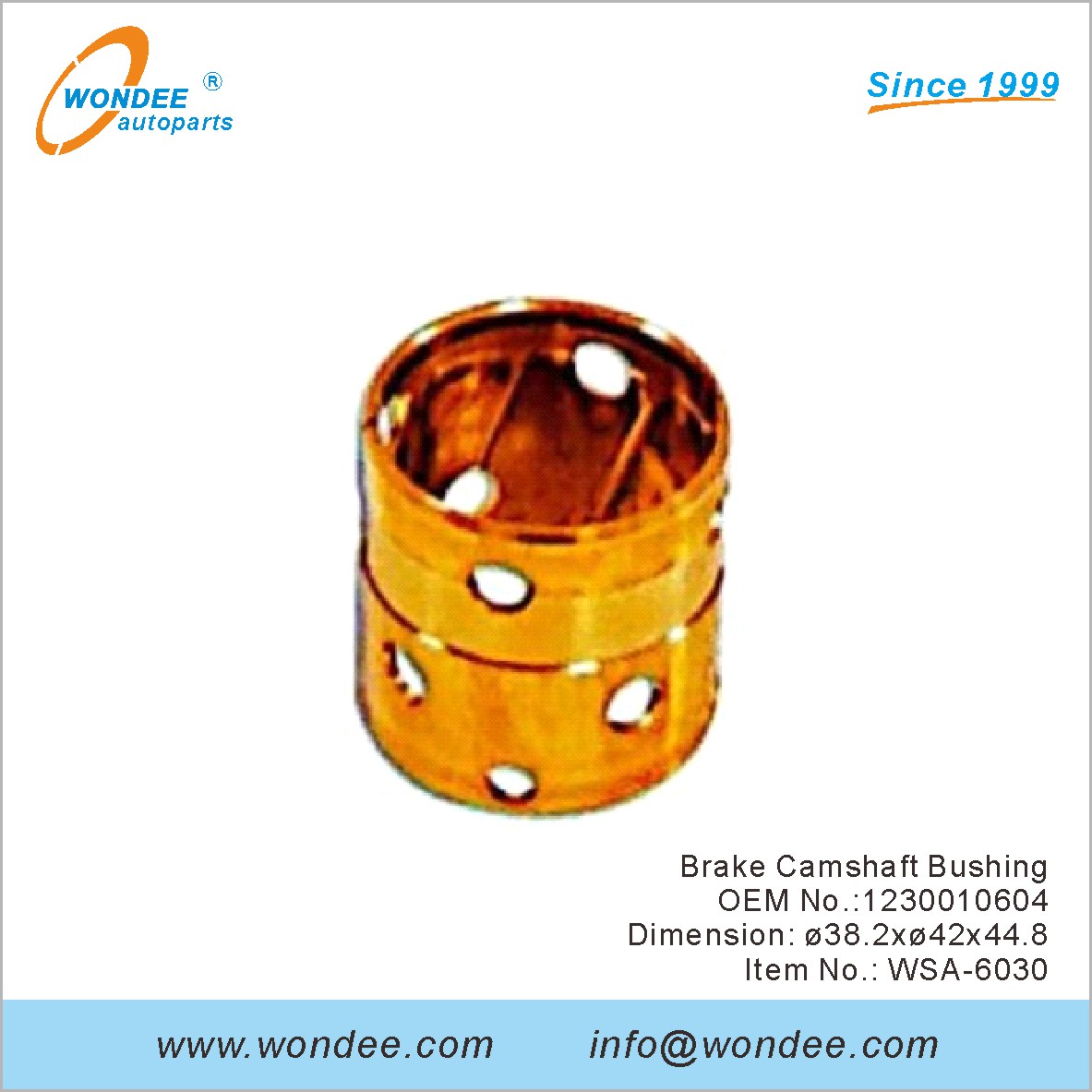 Frein Camarfing Bushing OEM 1230010604 pour SAF de Wondee