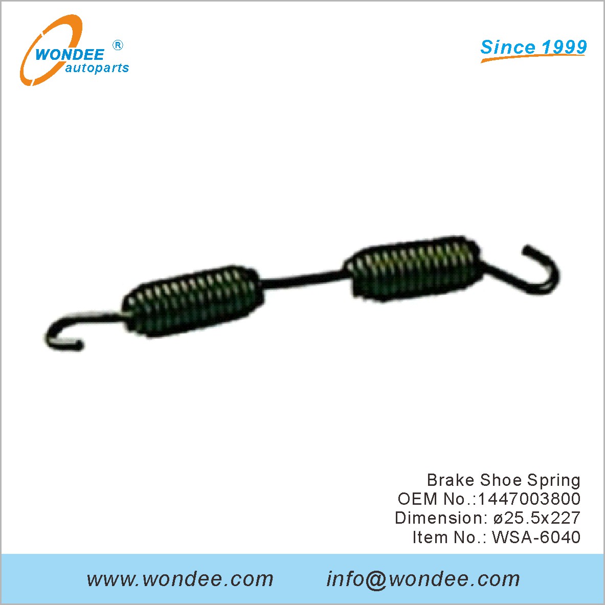 Frein Shoe Spring OEM 1447003800 pour saf de Wondee