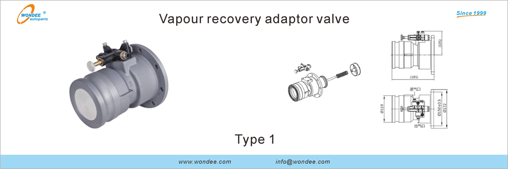 Valve d'adaptateur de récupération de vapeur de Wondee Autoparts (1)