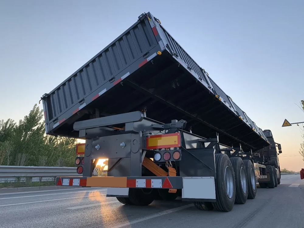 Remorque semi-remorque de dumping