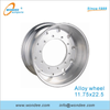 Jante en alliage d'aluminium de 8,25 x 22,5 pouces pour semi-remorques et pièces de camion à usage intensif