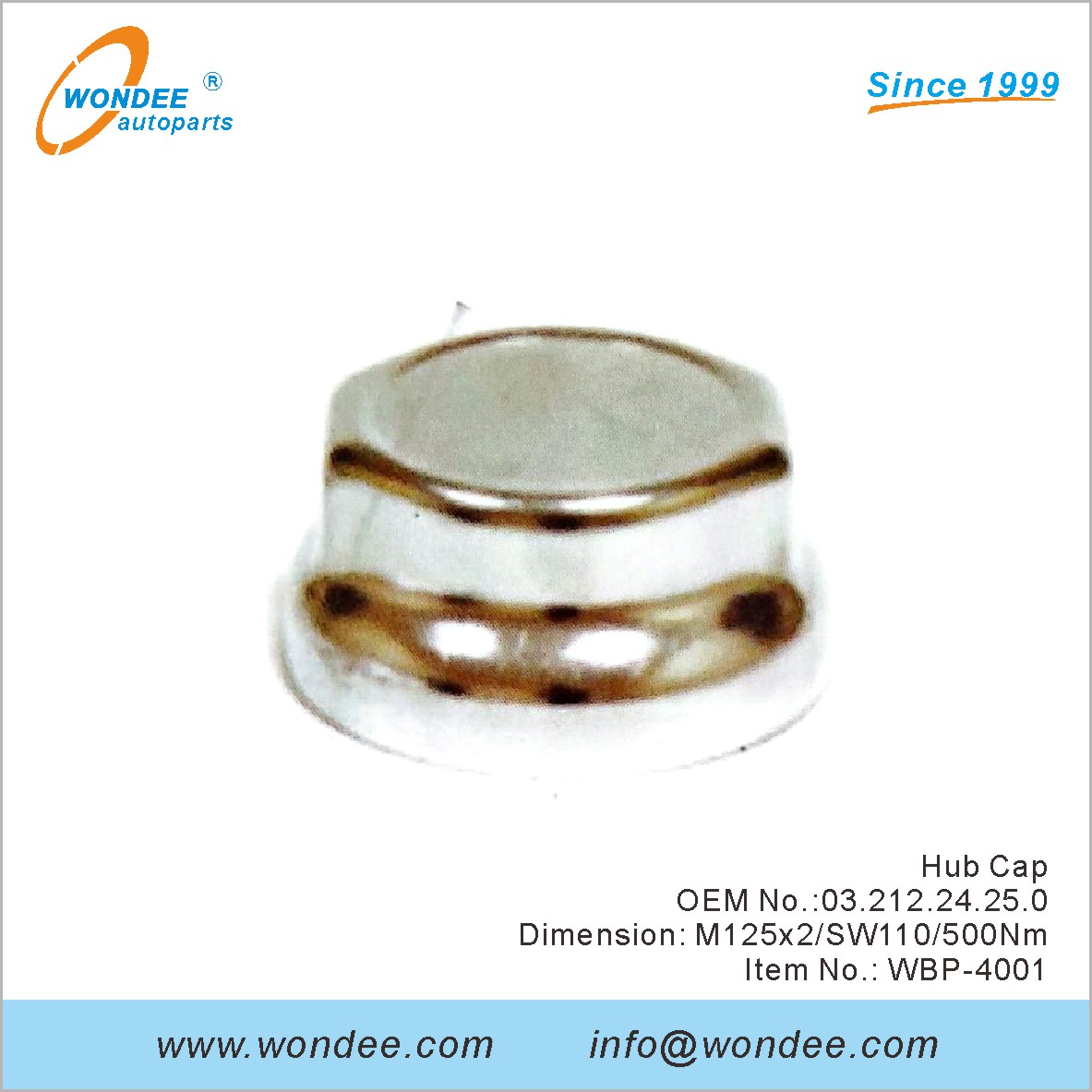 Hub Cap OEM 0321224250 pour BPW de Wondee