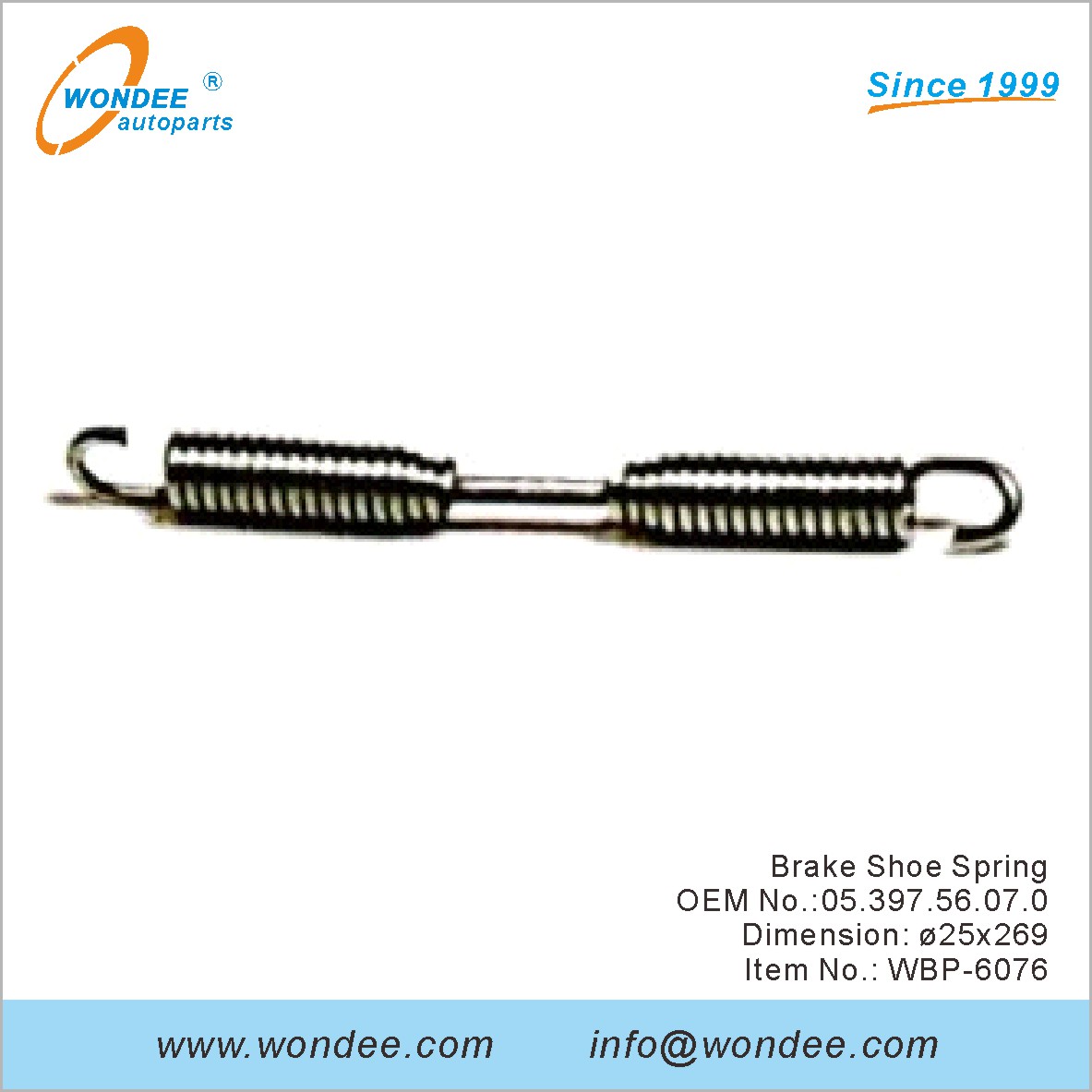 Frein Shoe Spring OEM 0539756070 pour BPW de Wondee