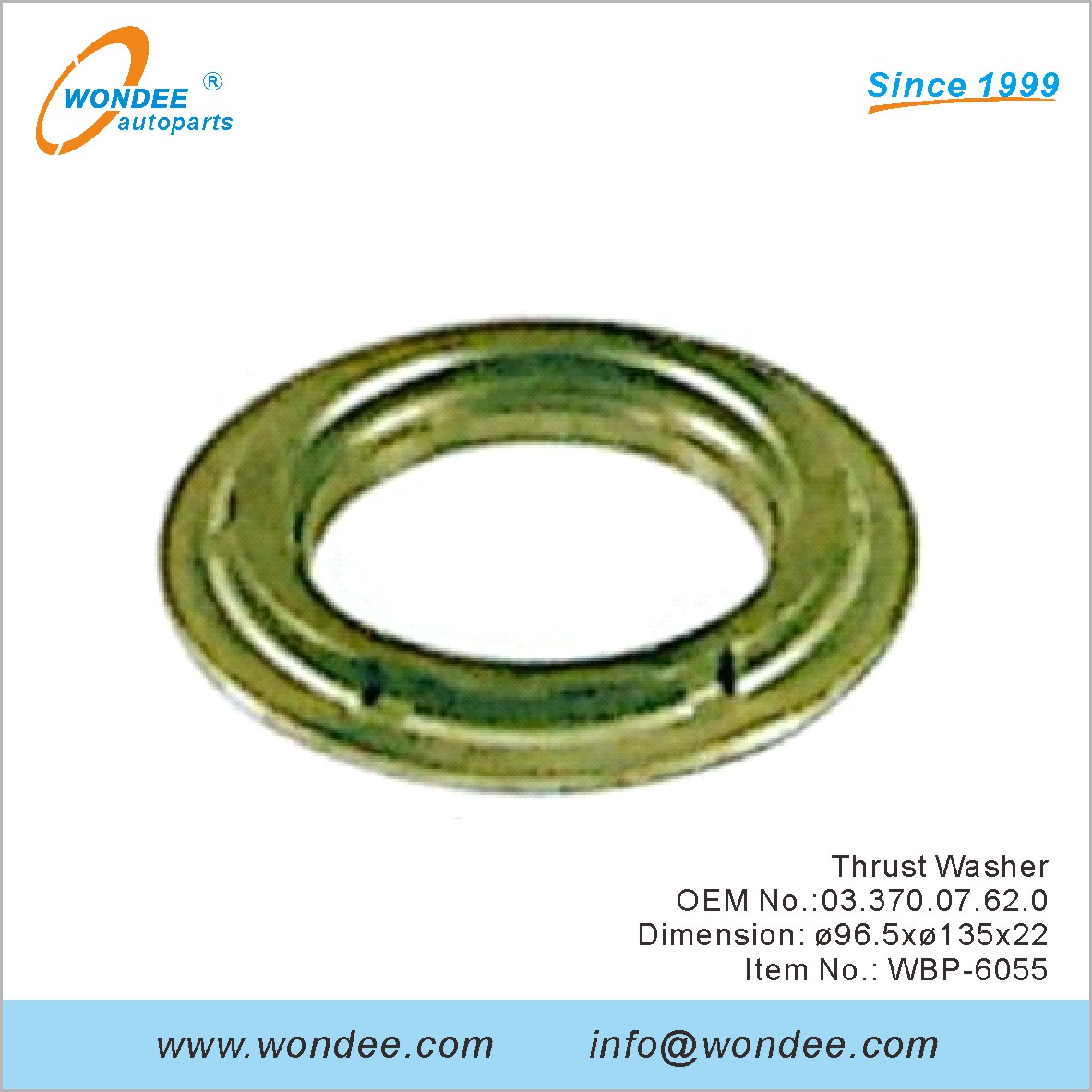 Lave-glace OEM 0337007620 pour BPW de Wondee
