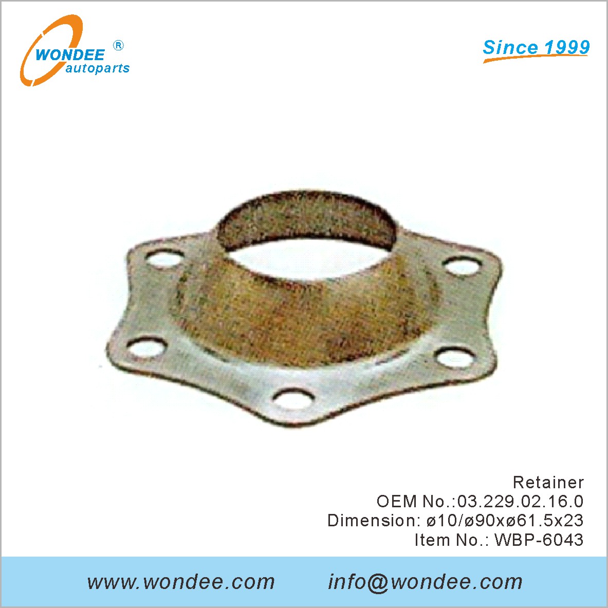 RETOUR OEM 0322902160 pour BPW de Wondee