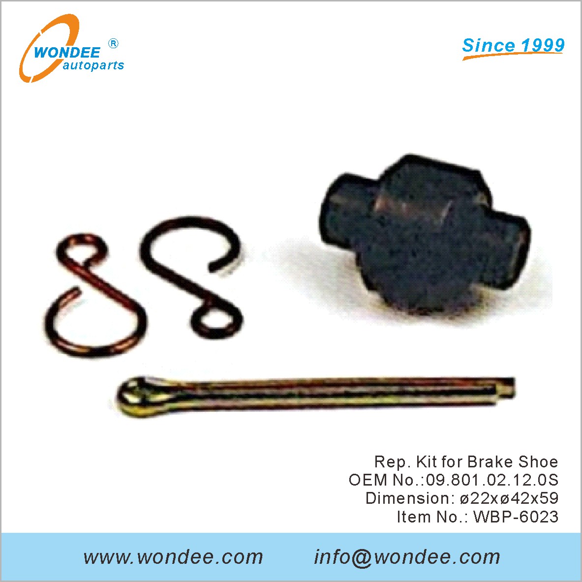 Kit de représentant pour la chaussure de frein OEM 0980102120S pour BPW de Wondee