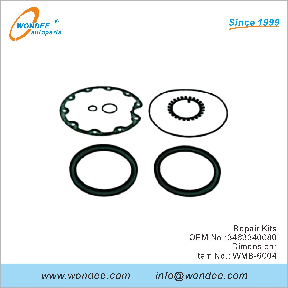 Kits de réparation OEM 3463340080 pour Benz de Wondee