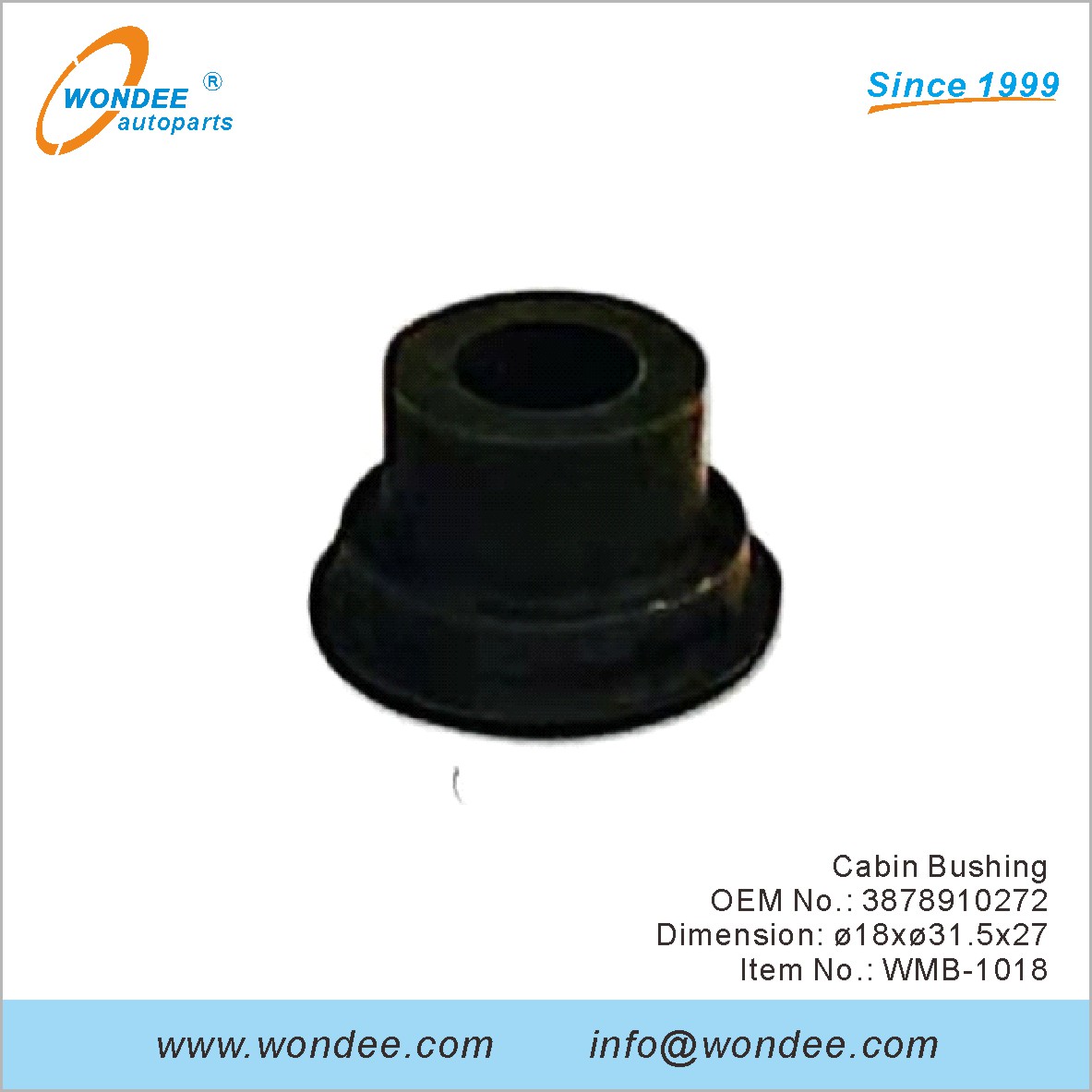 Cabin Bushing OEM 3878910272 pour Benz de Wondee