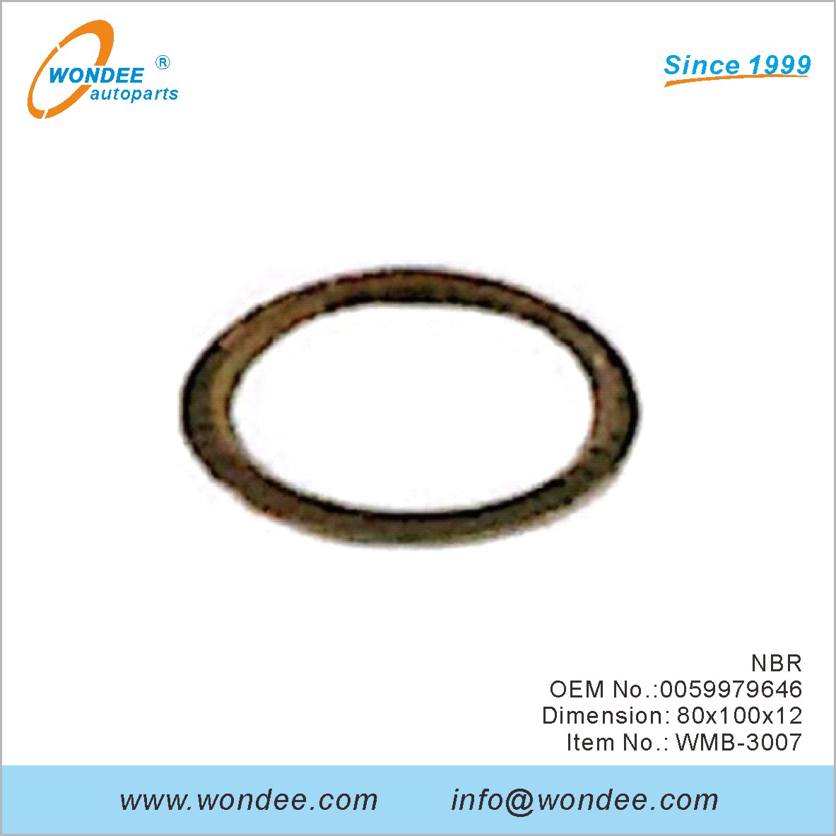 NBR OEM 0059979646 pour Benz de Wondee