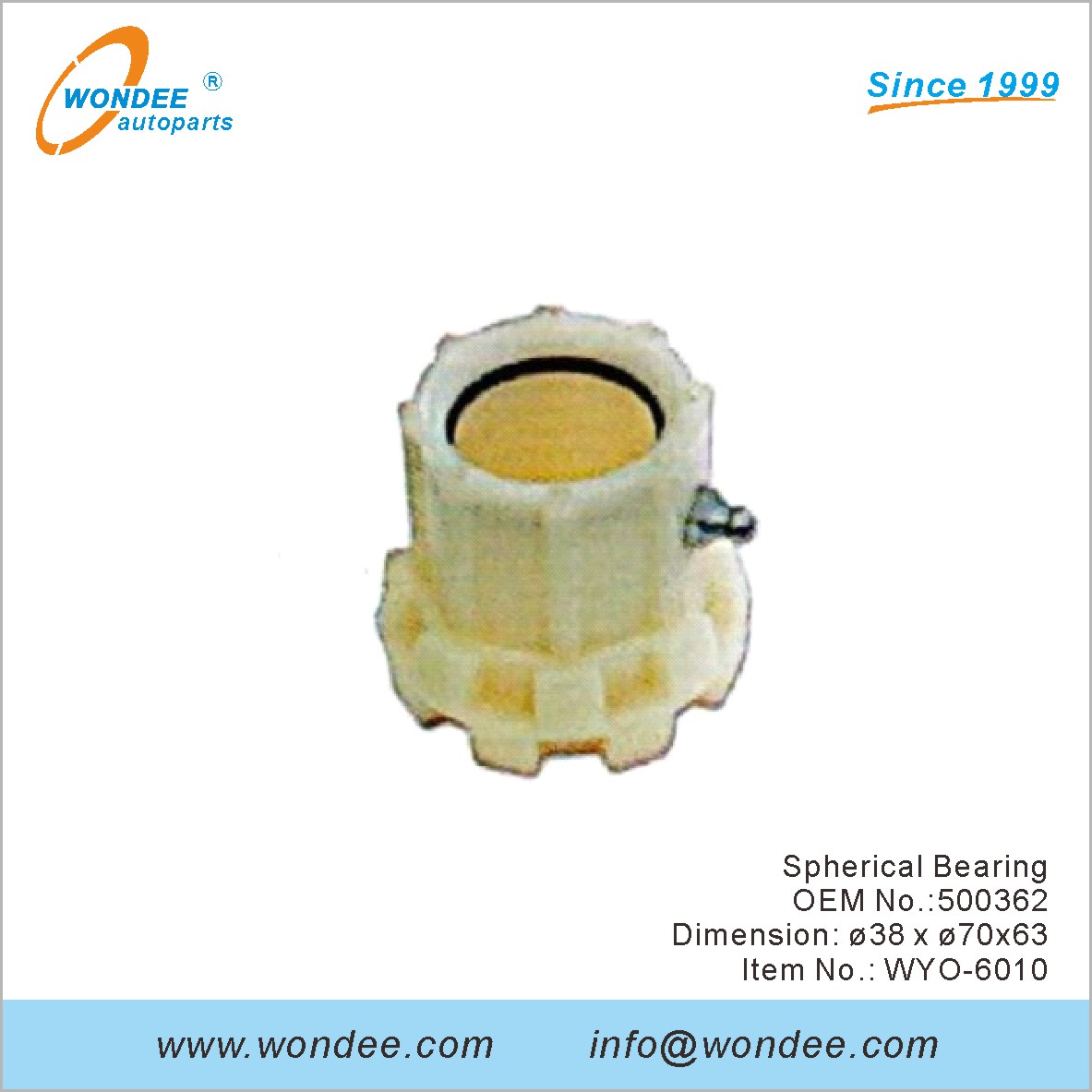 OEM de roulement sphérique 500362 pour Volvo de Wondee