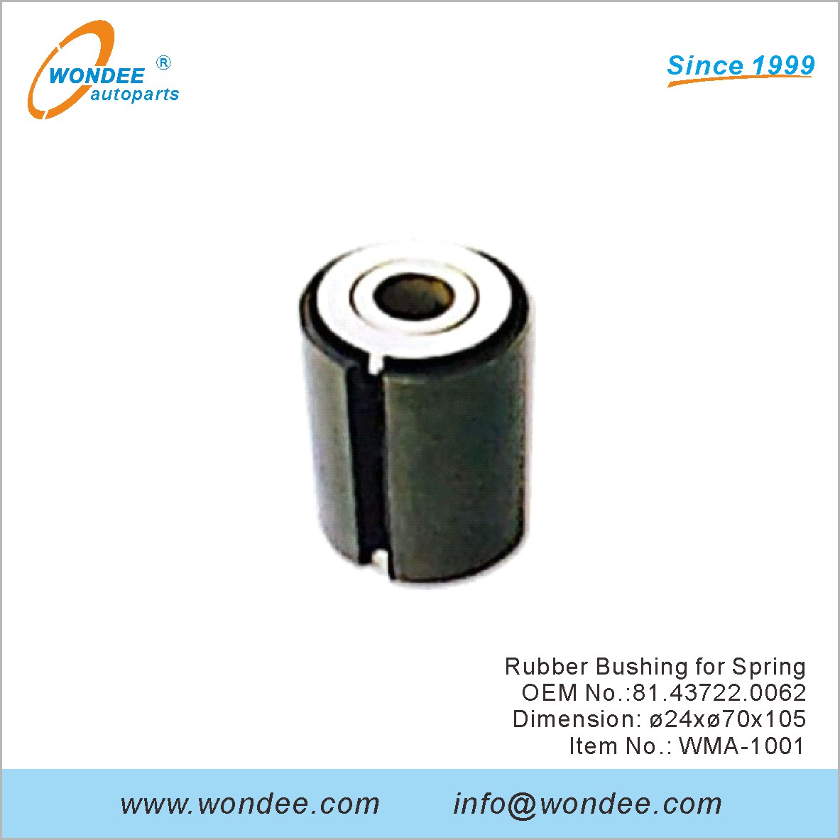 Suise en caoutchouc pour Spring OEM 81.43722.0062 pour l'homme de Wondee