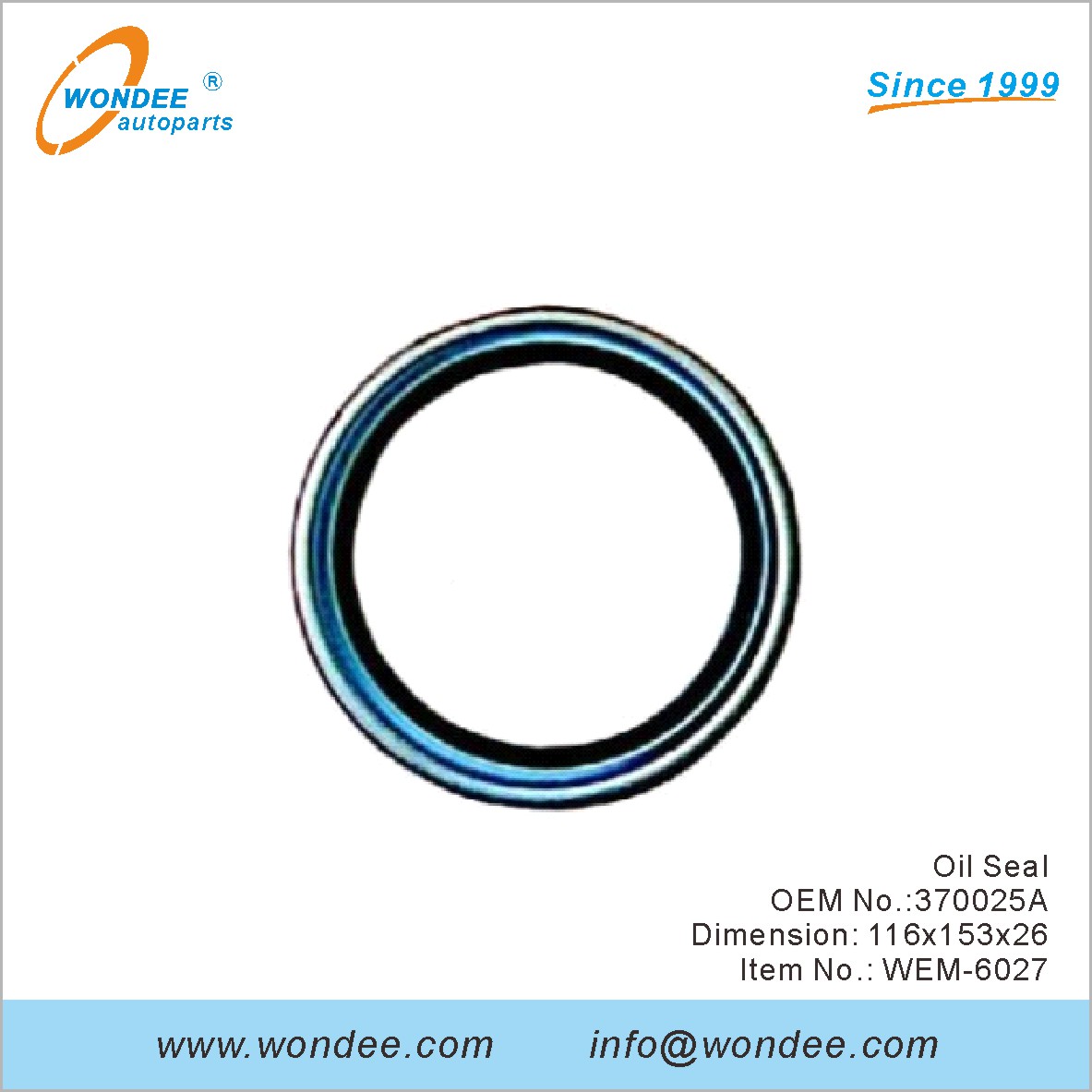 Sceau d'huile OEM 370025A pour le moteur Mouting de Wondee