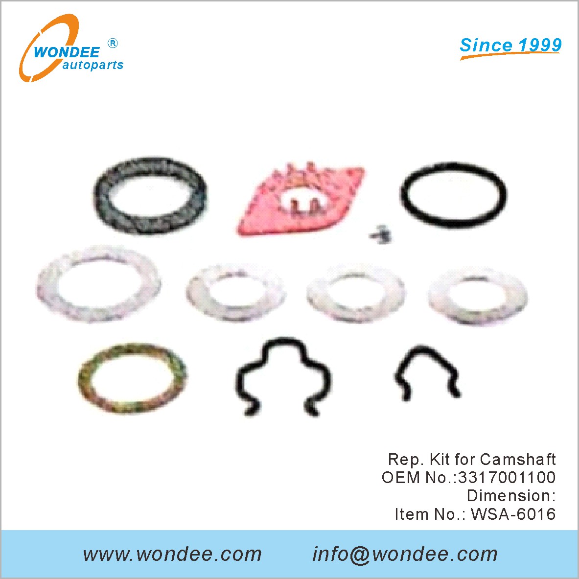REP. Kit pour Camarfaft OEM 3317001100 pour SAF de Wondee