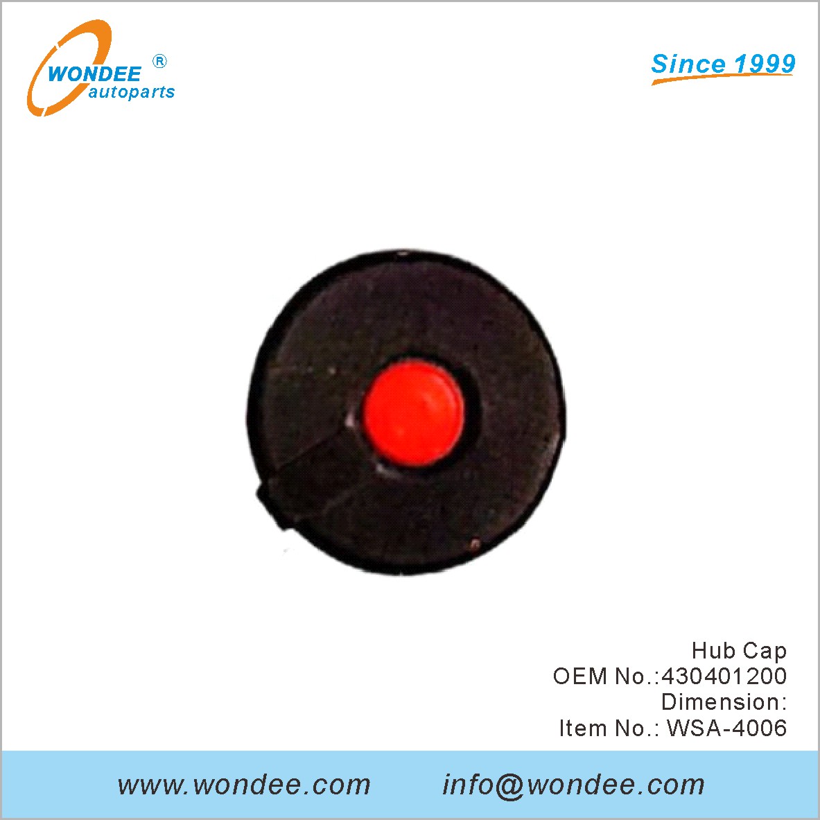 Hub Cap OEM 430401200 pour SAF de Wondee