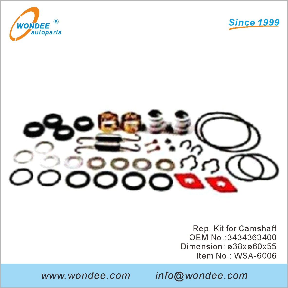 REP. Kit pour Camarfaft OEM 3434363400 pour SAF de Wondee