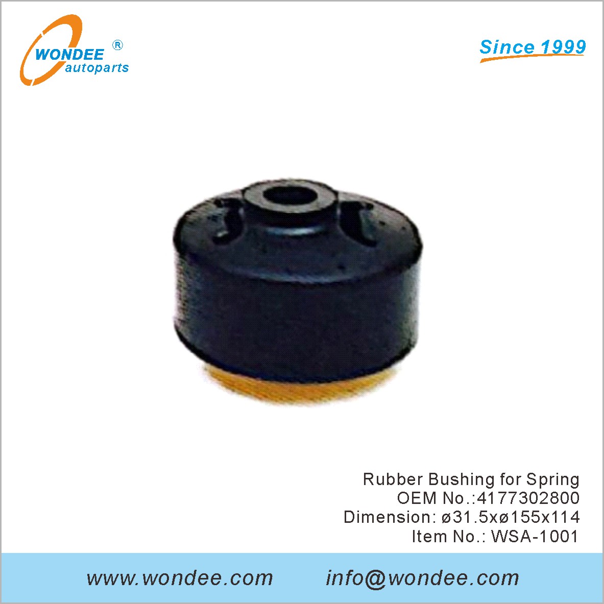 Suise en caoutchouc pour Spring OEM 4177302800 pour SAF de Wondee
