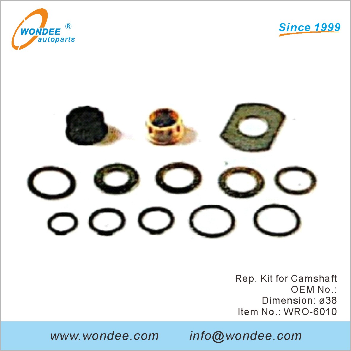 Kit de représentant pour l'OEM de l'arbre à cames pour ROR de Wondee (2)