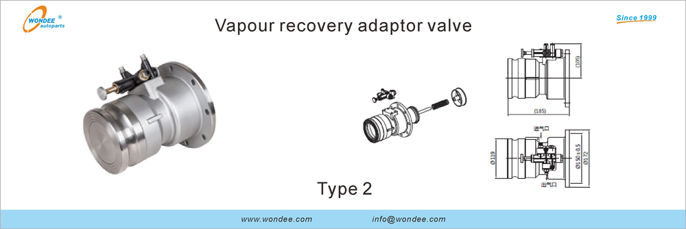 Valve d'adaptateur de récupération de vapeur de Wondee Autoparts (2)