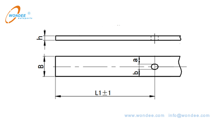 Positionnement sch&eacute;ma de percer un trou de bande centrale