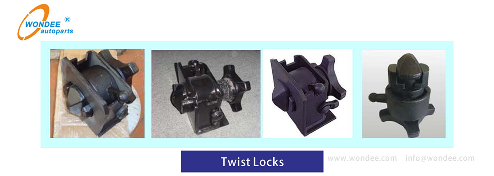 Attelage de remorquage de conteneur fondu forgé Twist Lock Shipping  Container Twist Lock remorque - Chine Twist verrouiller les roues pour  conteneur, le conteneur de pièces d'arrimage