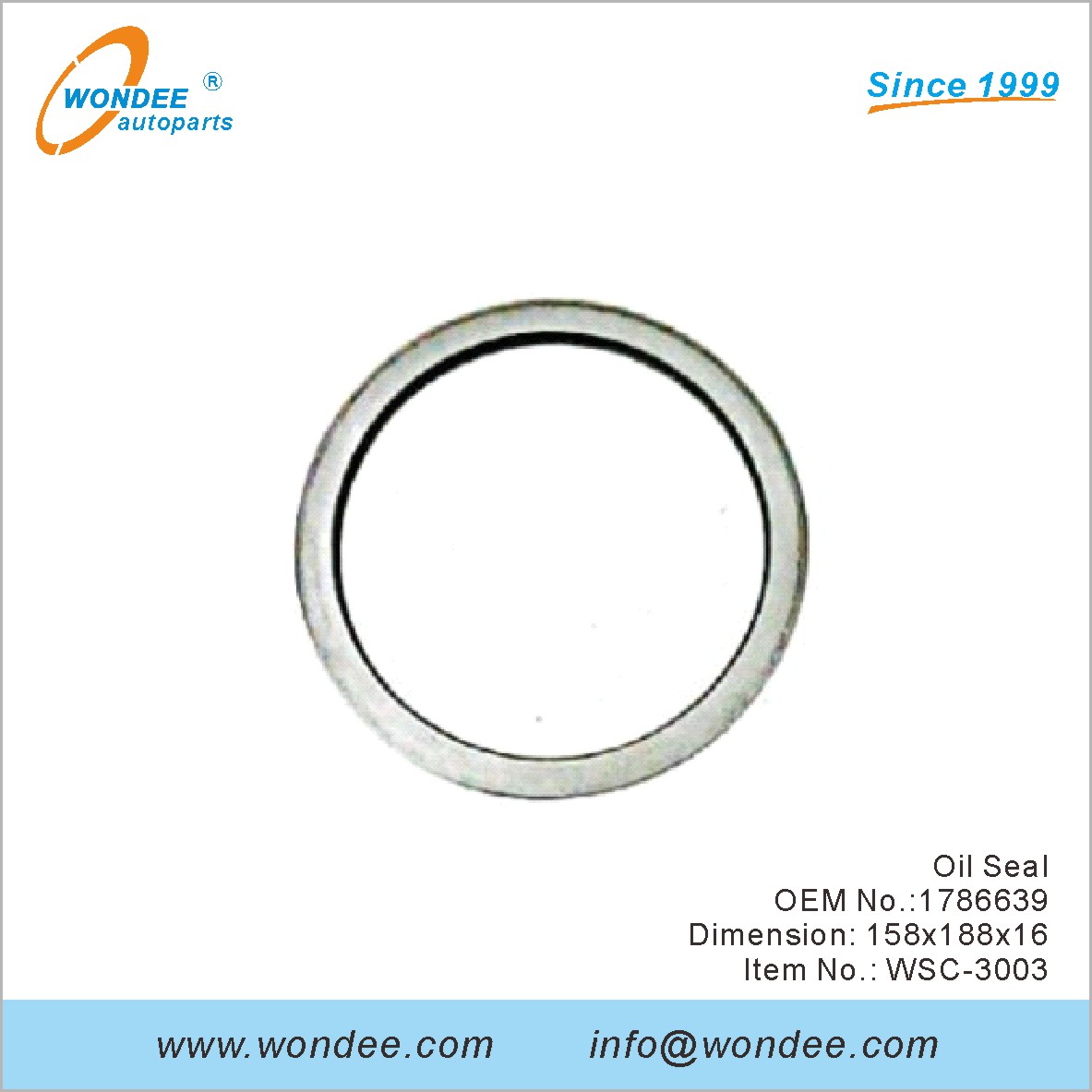 Sceau d'huile OEM 1786639 de Wondee