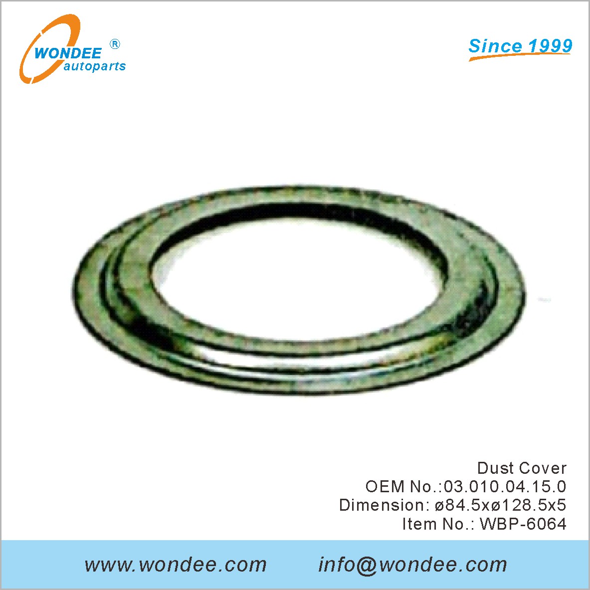 Couverture de poussière OEM 1004150 pour BPW de Wondee