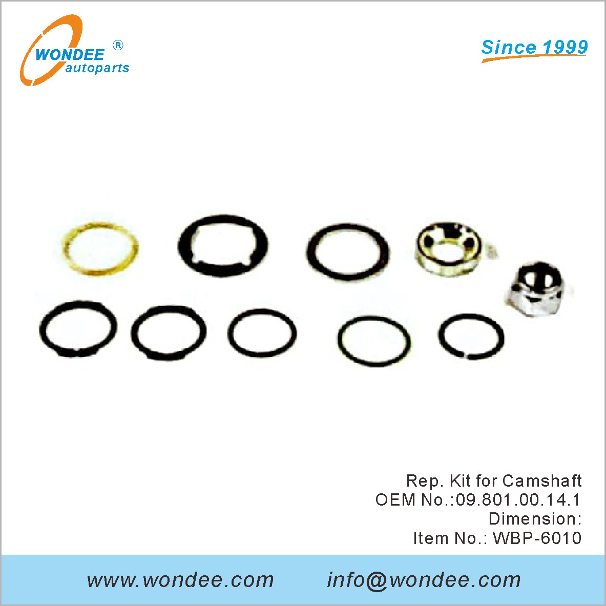 Kit de représentant pour Camarfaft OEM 0980100141 pour BPW de Wondee