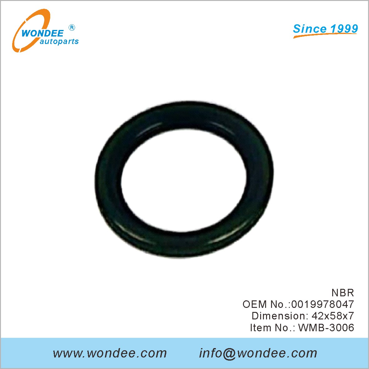 NBR OEM 0019978047 pour Benz de Wondee
