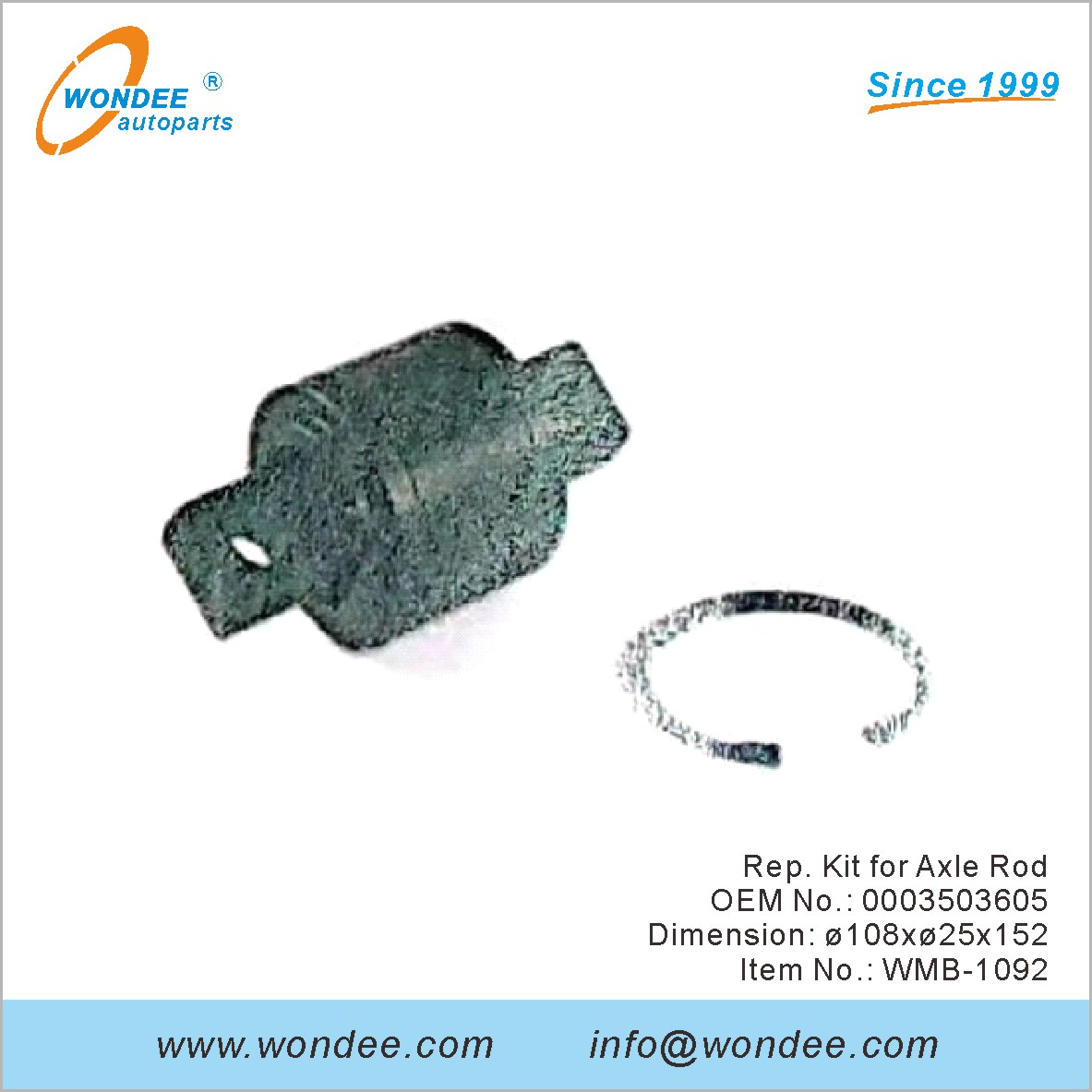 Kit de représentant pour la tige d'essieu OEM 0003503605 pour Benz de Wondee