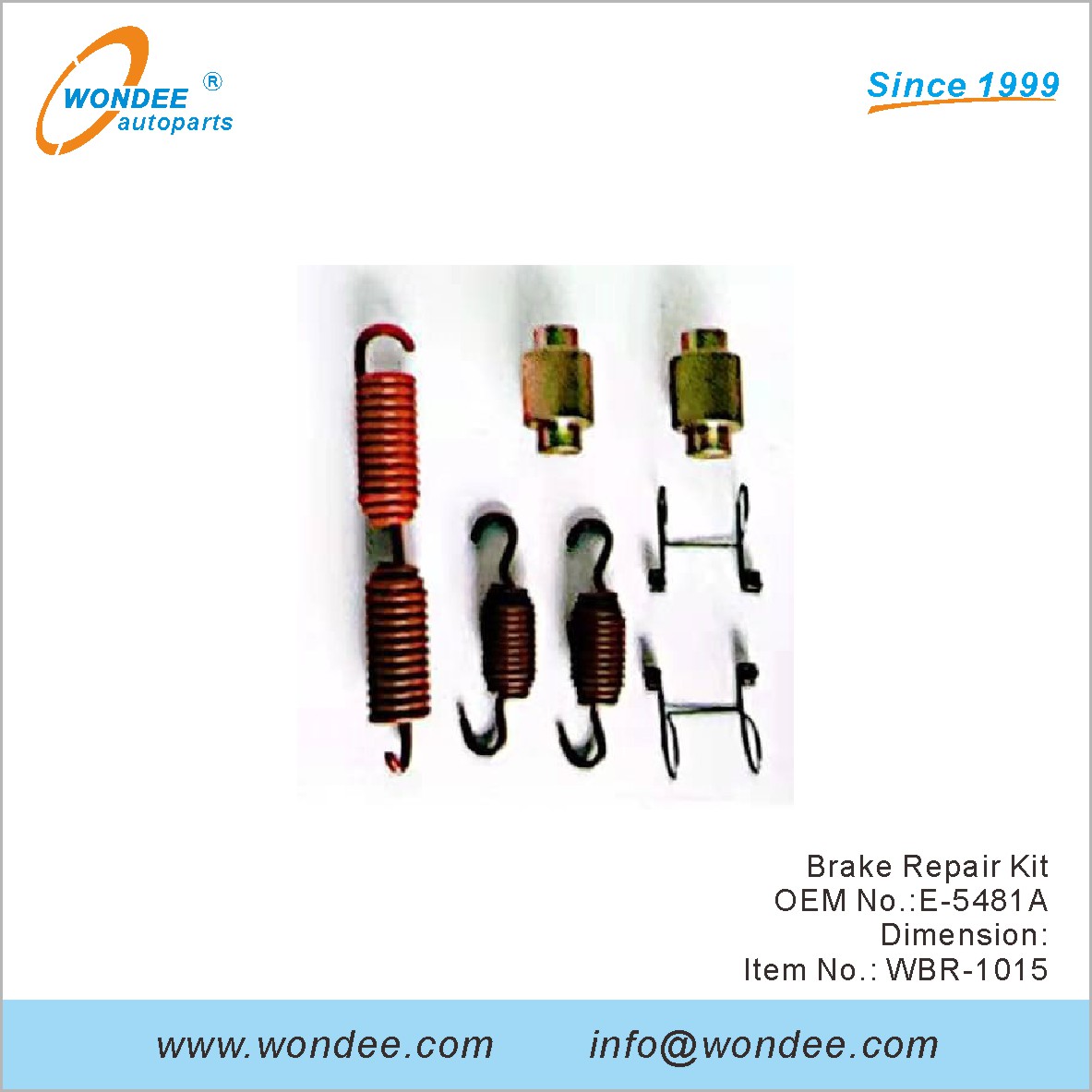 Kit de réparation de frein OEM E-5481A de Wondee